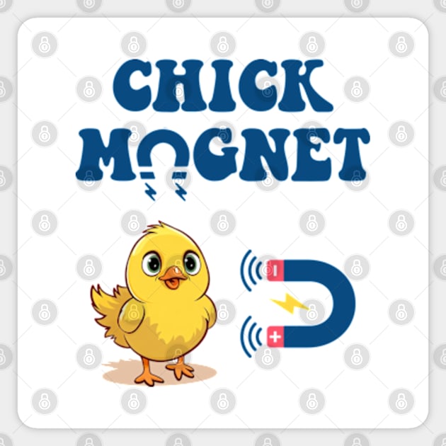 Chick Magnet Sticker by Three Meat Curry